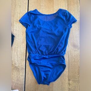Navy blue dance leotard